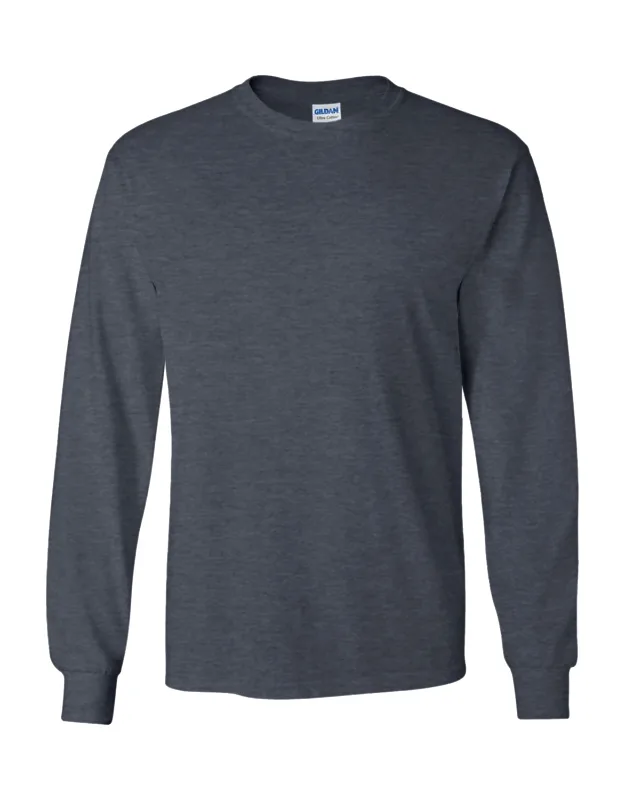 Plain Crew Neck Ultra Cotton Long Sleeve T-shirt