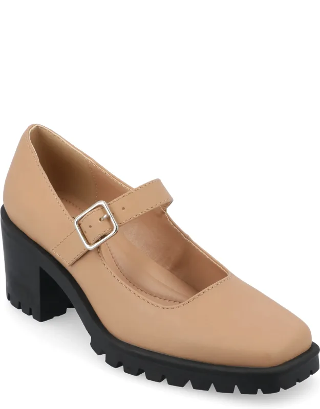 Gladys Pumps With Ankle Strap And Block Heel