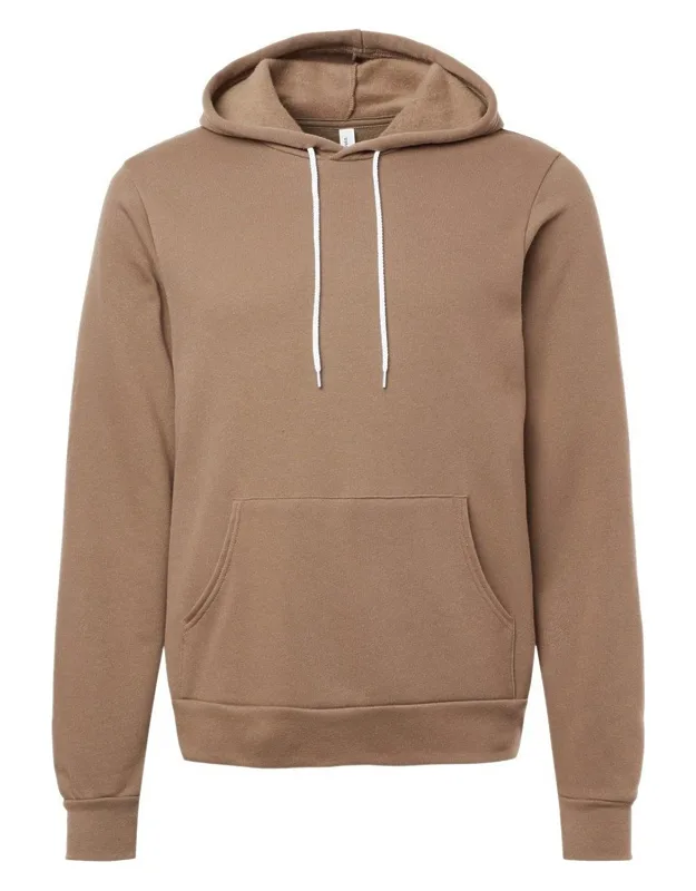 Sponge Fleece Hoodie With Pouch Pocket And Ribbed Cuffs