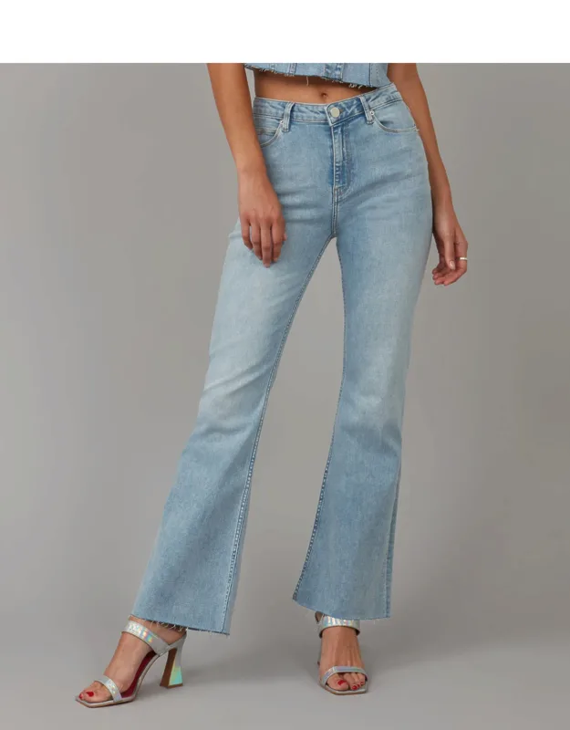 Alice-td High Rise Flare Jeans - Stretch Premium Denim, Inseam 31"