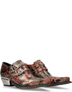 Flower Leather Paisley Shoes