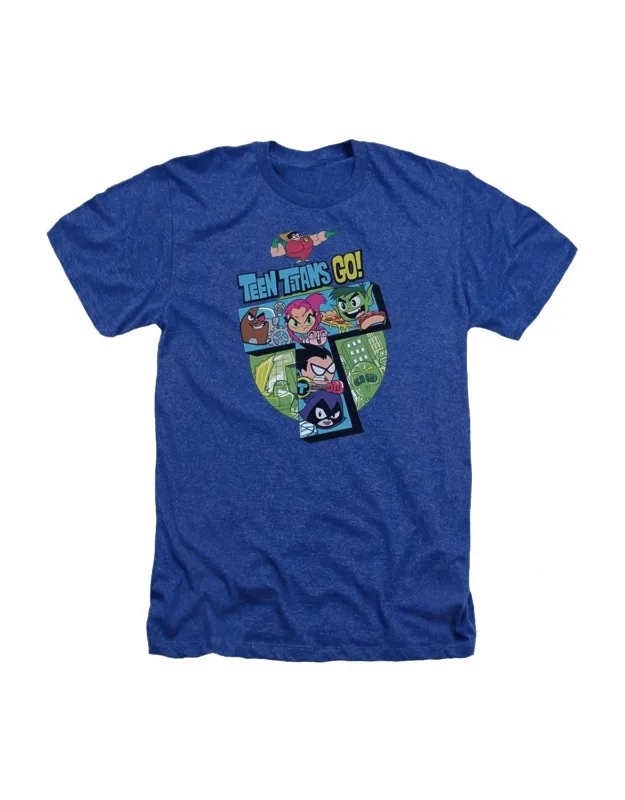 Teen Titans Go T Adult Heather Tee - Stylish Everyday Wear
