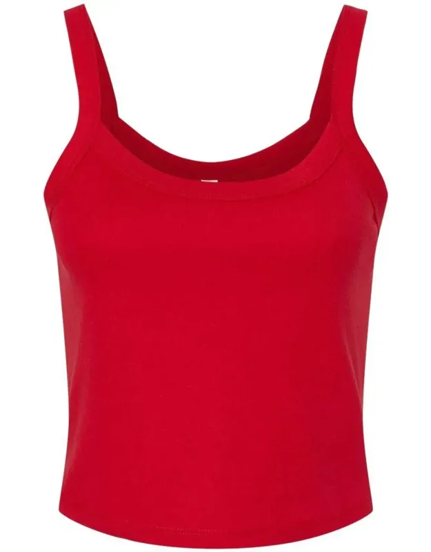 Micro Rib Spaghetti Strap Tank - Pre-shrunk, Fitted