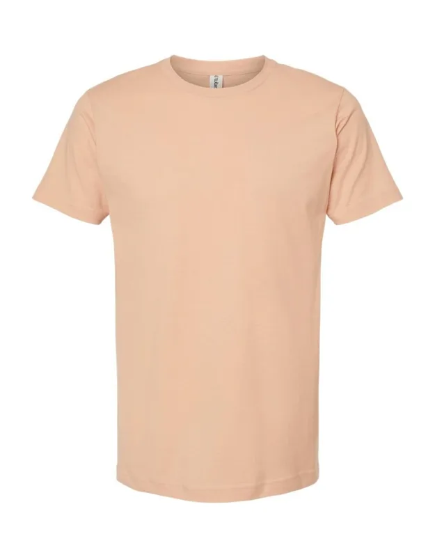 Fine Jersey T-shirt - Pre-shrunk 100% Ringspun Cotton, Double-needle Stitching