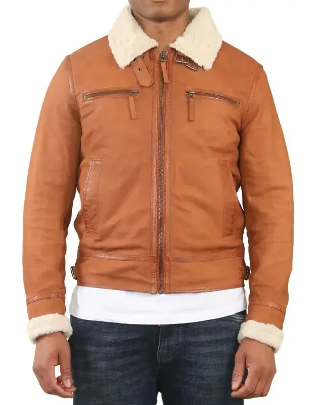 Suede Pilot Aviator Jacket