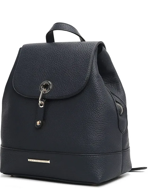 Laura Vegan Leather Fashion Travel Backpack Purse