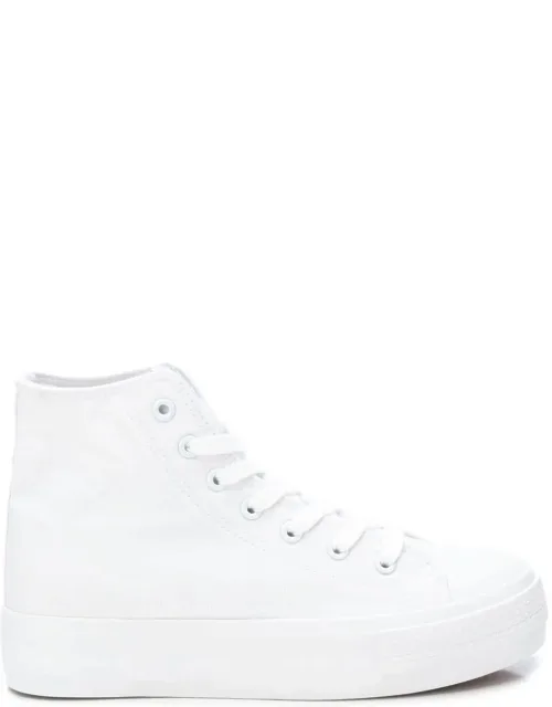 _canvas High-top Sneakers With Durable Non-slip Rubber Sole_