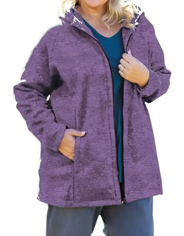 Hooded Zip Up Fleece Jacket