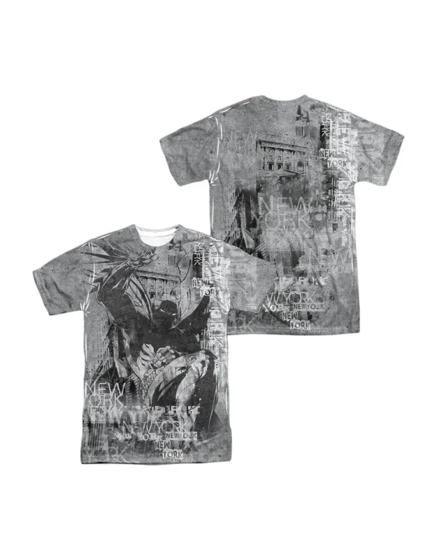 _batman Knight Life (front/back Print) Short Sleeve 100% Poly Crew Tee / T-shirt - Stylish And Easy_