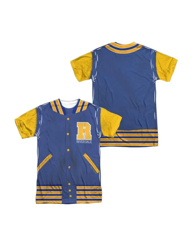 Riverdale Varsity Jacket (front/back Print) Short Sleeve Poly Crew Tee / T-shirt