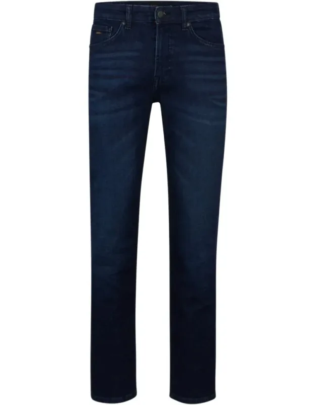 Regular-fit Jeans In Comfort-stretch Denim With Tapered Leg