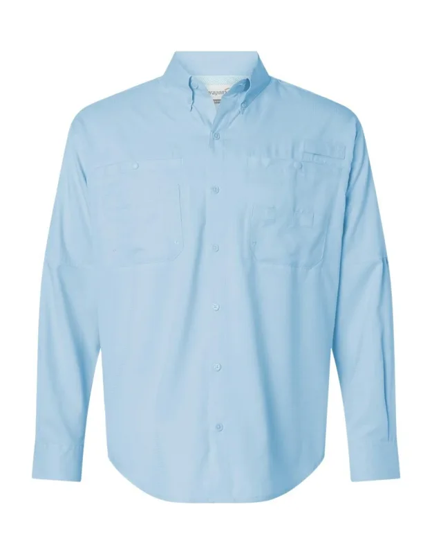 Paragon Kitty Hawk Performance Long Sleeve Fishing Shirt With Upf 40+ Protection And Anti-microbial Finish