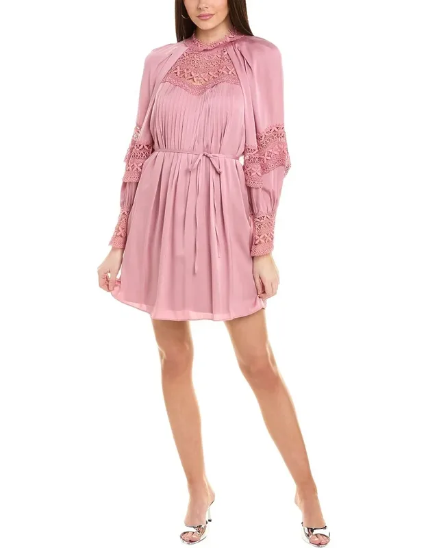 Silk-blend Mini Dress