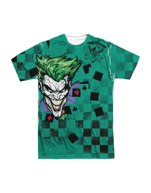 Batman Boxed Clown Short Sleeve Poly Crew Tee / T-shirt Stylish Easy