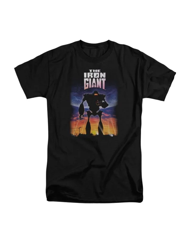 Iron Giant Poster Short Sleeve Tee - 100% Cotton, Authentic Design