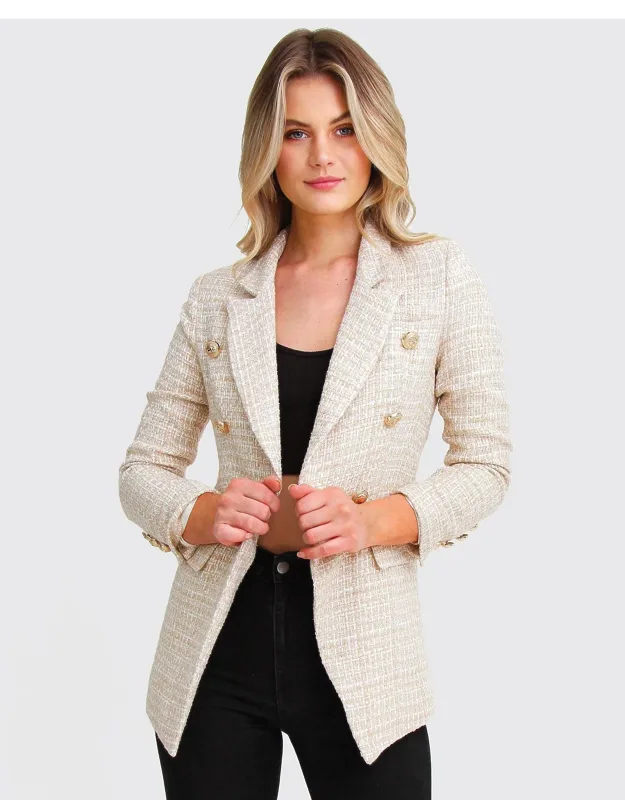 Textured Weave Blazer
