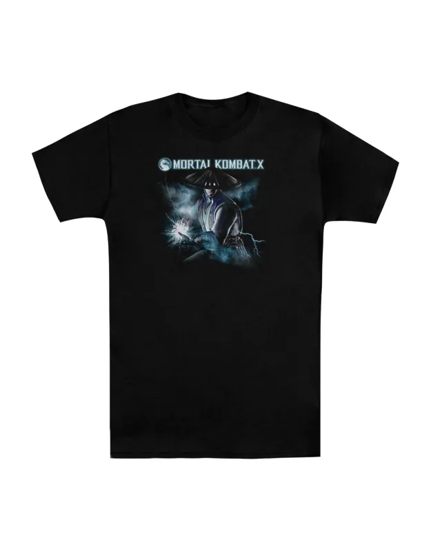 Mortal Kombat X Raiden Short Sleeve Tall Tee - 100% Cotton, Officially Licensed