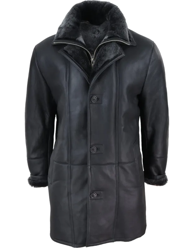 3/4 Long Duffle Jacket Sheepskin