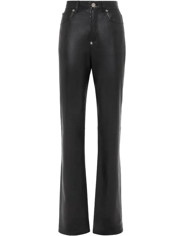 Trousers Long Comfy-fit Nappa 5 Pocket Pants