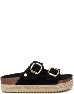 Suede Flat Sandals With Lightweight Materials And Durable Non-slip Rubber Sole
