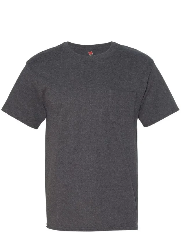 Pocket T-shirt With Five-point Left Chest Pocket And Shoulder-to-shoulder Taping