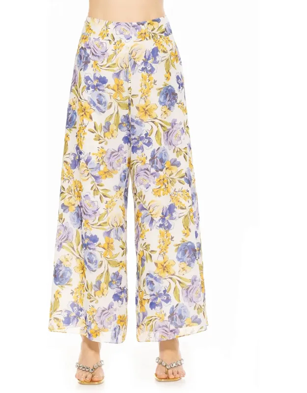Imogen Chiffon Pant With Delicate Waistband And Lightweight Comfort