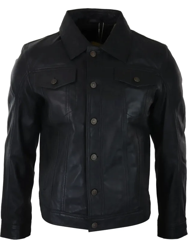 Washed Leather Short Biker Jacket - Premium Soft Goat Split Suede, Great Casual Wear Jacket