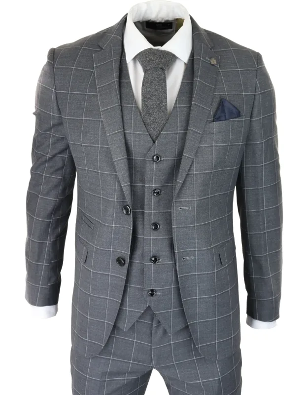 Check 3 Piece Suit