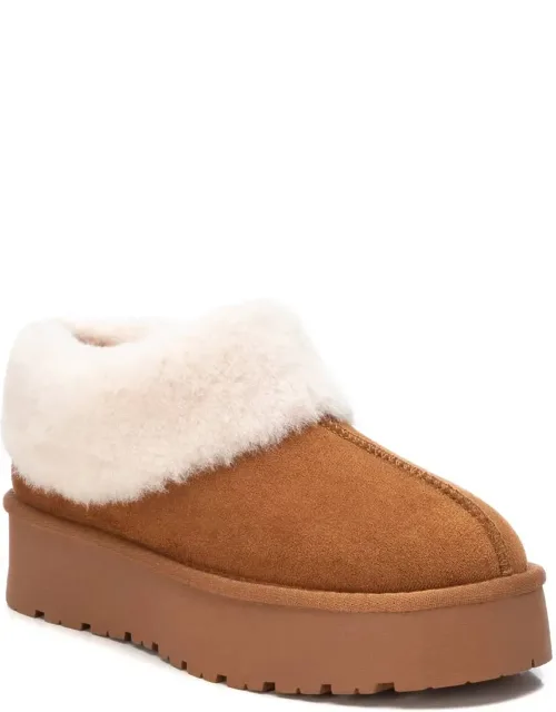 Winter Suede Clogs With Fur Lining And Non-slip Sole
