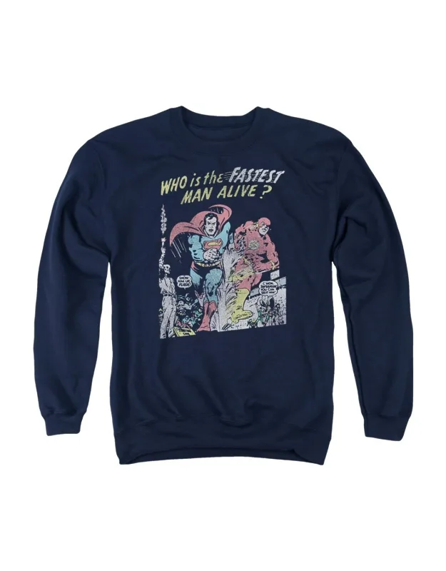 Justice League Of America Fastest Man Crewneck Sweatshirt