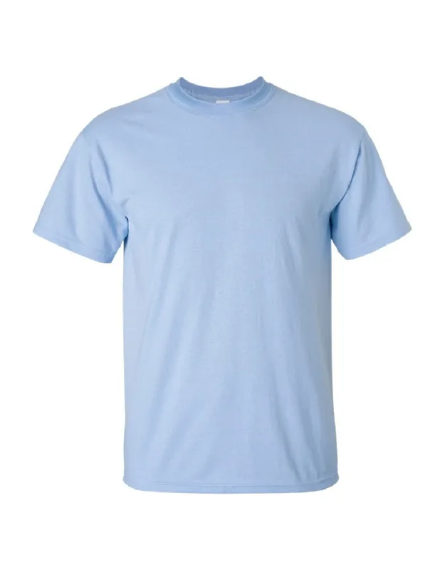 Ultra Cotton Short Sleeve T-shirt With Seamless Double-needle Collar And Taped Neck