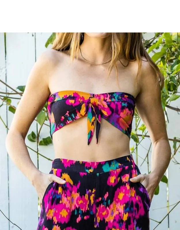 Zadie Tie Front Tube Top
