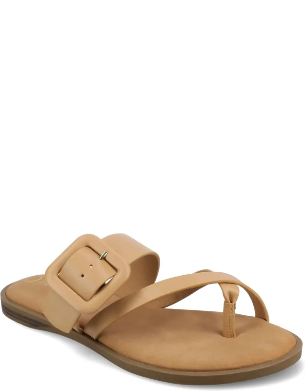 Layra Flat Sandals With Cushioned Footbed And Multi-strap Design