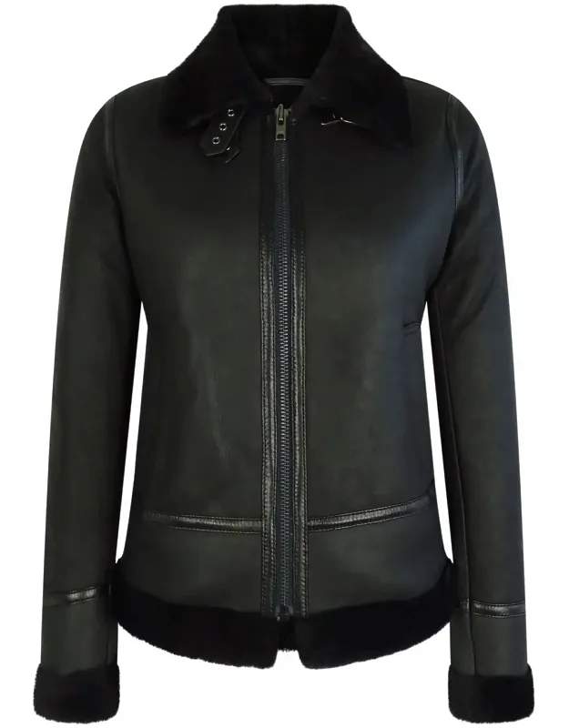 Classic Sheepskin Zip Jacket