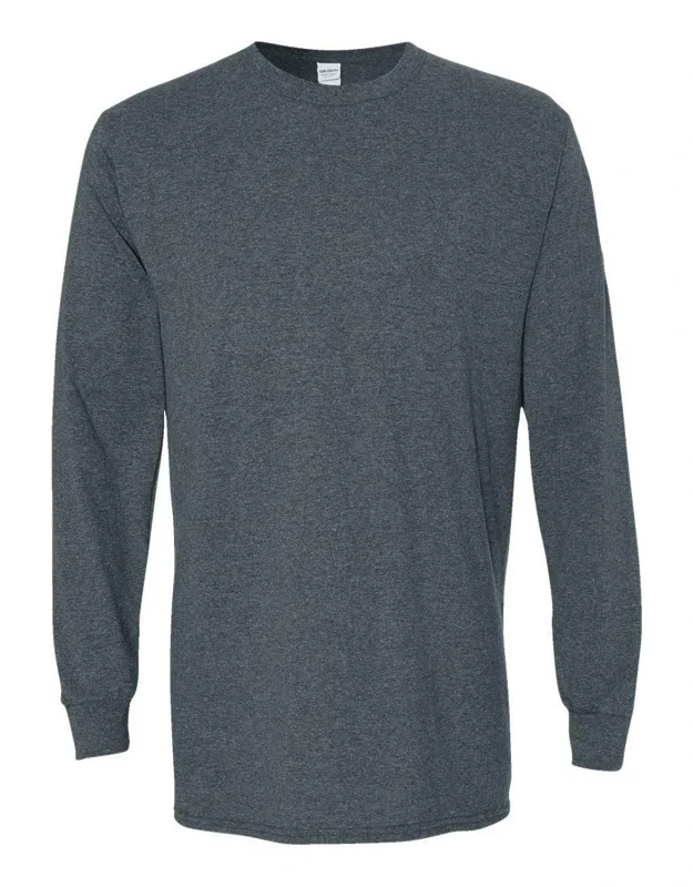 Heavy Cotton Long Sleeve T-shirt, Midweight Fabric, Classic Fit