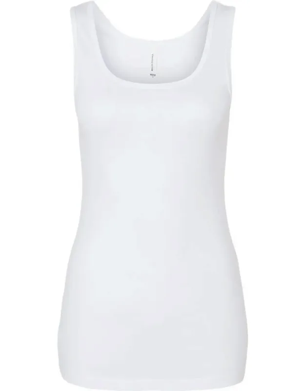 Micro Rib Tank - Slim Fit, Square Neckline