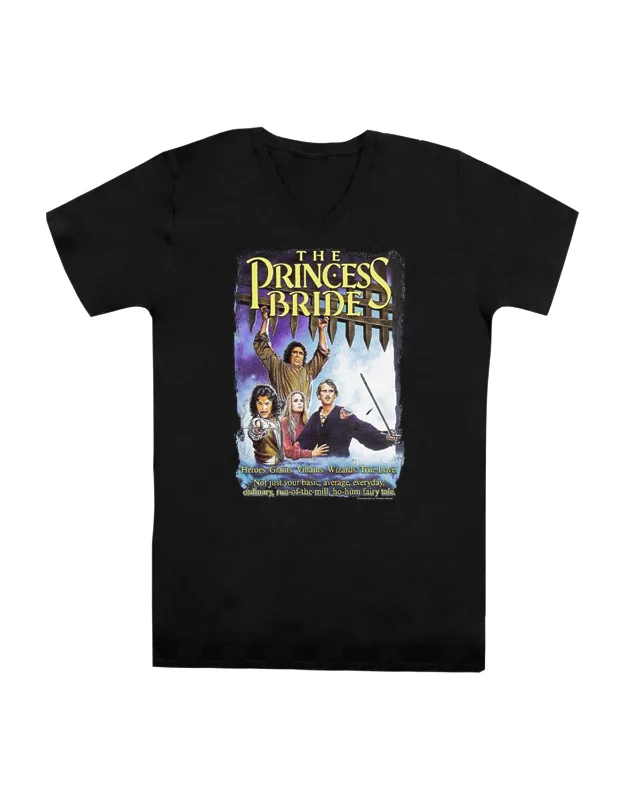 Princess Bride Alt Poster Short Sleeve V Neck Premium Cotton Tee