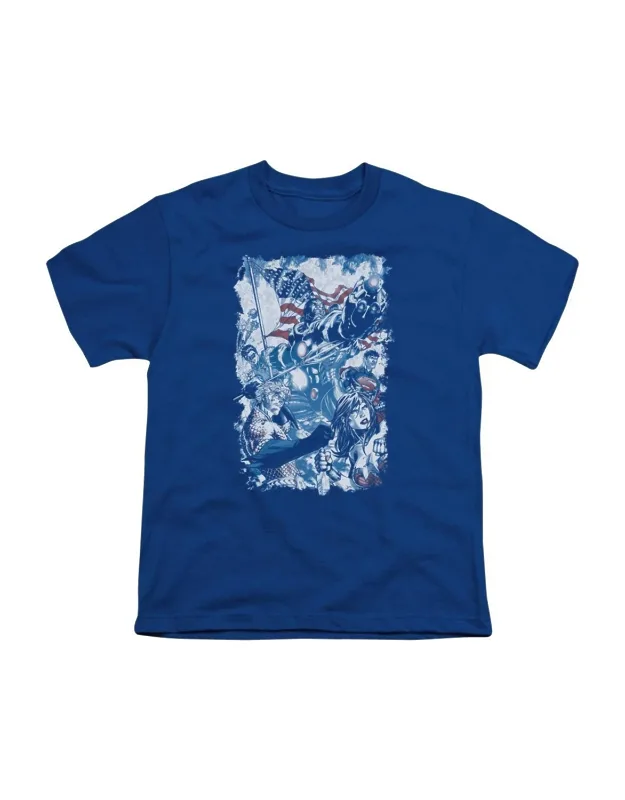 Justice League Of America American Justice Short Sleeve Tee - Stylish For Everyday Wear, 100% Cotton