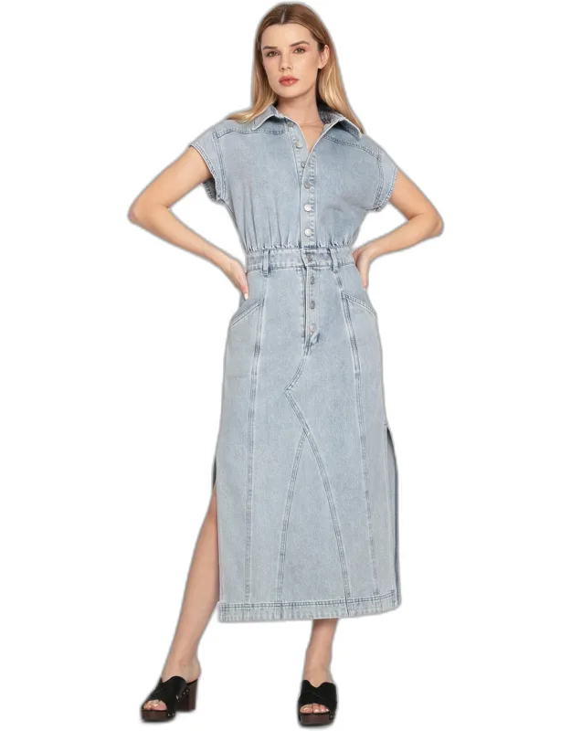Sundown Denim Midi Dress