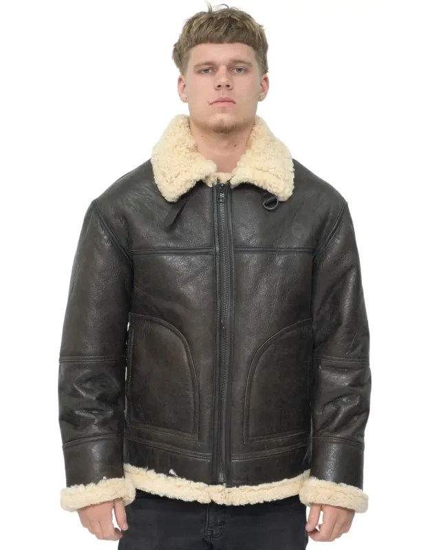 B3 Shearling Sheepskin Aviator Jacket