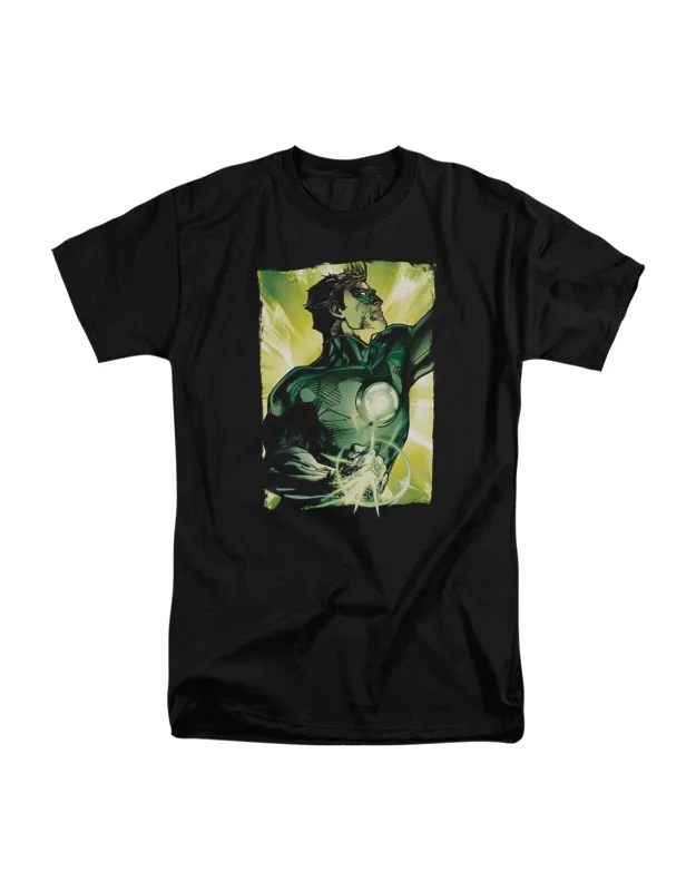 Green Lantern Up Up Short Sleeve Tall Tee / T-shirt, 100% Cotton