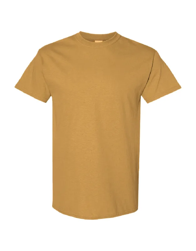 Gildan Heavy Cotton Short-sleeved T-shirt, 100% Cotton, Crew Neck