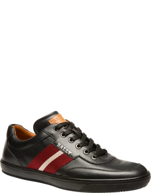 Bally Oriano Leather Sneaker With Cushioned Insole And Layered Rubber Sole