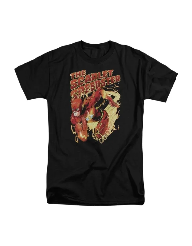 Scarlet Speedster Short Sleeve Tee - 100% Cotton, Officially Licensed