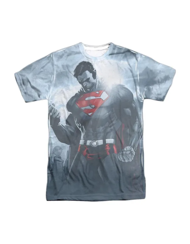 Superman Light Of The Sun Short Sleeve 100% Poly Crew Tee / T-shirt