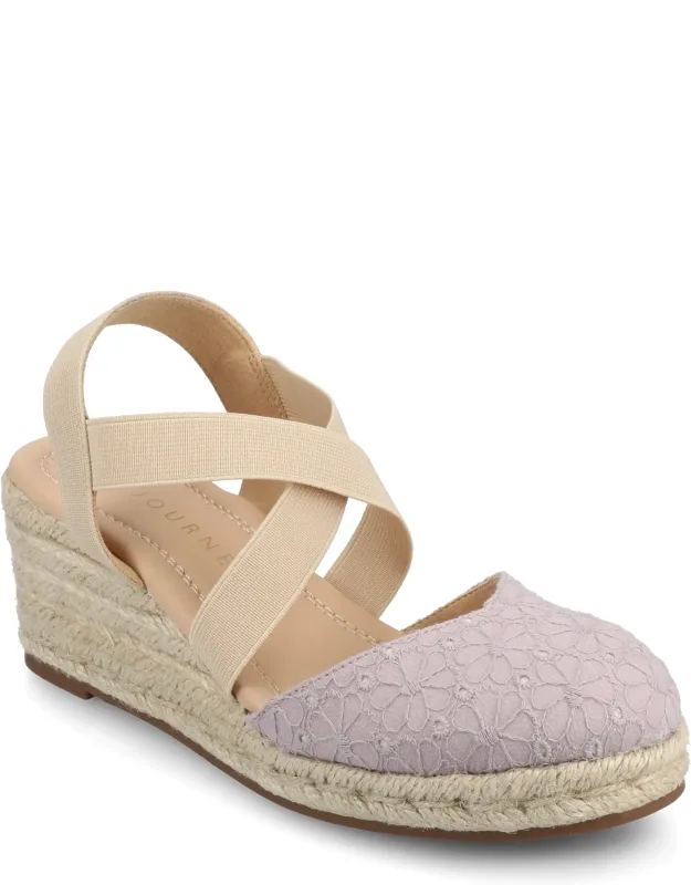 Ashlee Espadrille Wedge Sandals With Cushioned Footbed And Multi-strap Design
