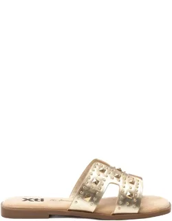Flat Sandals With Decorative Rhinestones And Non-slip Rubber Sole