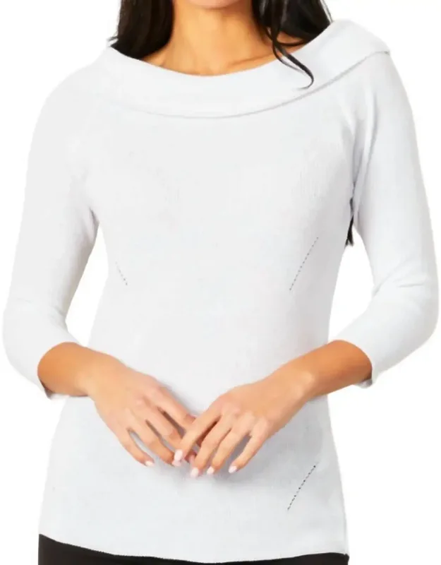 Off The Shoulder Ribbed Detail Top