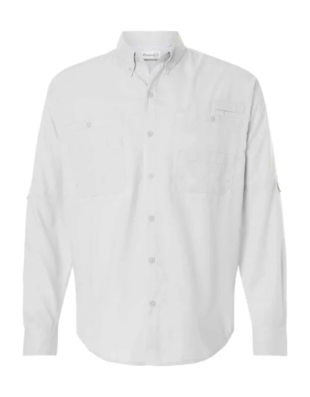 Paragon Kitty Hawk Performance Long Sleeve Fishing Shirt With Upf 40+ Protection And Anti-microbial Finish