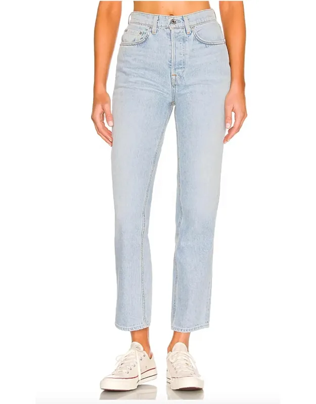 Cassidy Jean Frayed Raw-cut Hem Jeans
